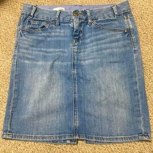 Woman’s denim skirt
